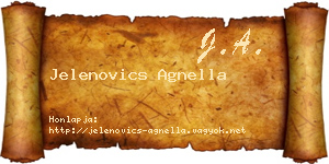 Jelenovics Agnella névjegykártya